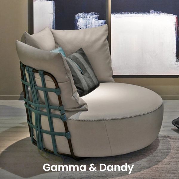 gamma and dandy armchairs